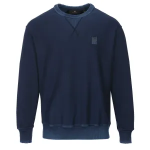 Belstaff Hockley Crewneck Sweat Top in Insignia Blue