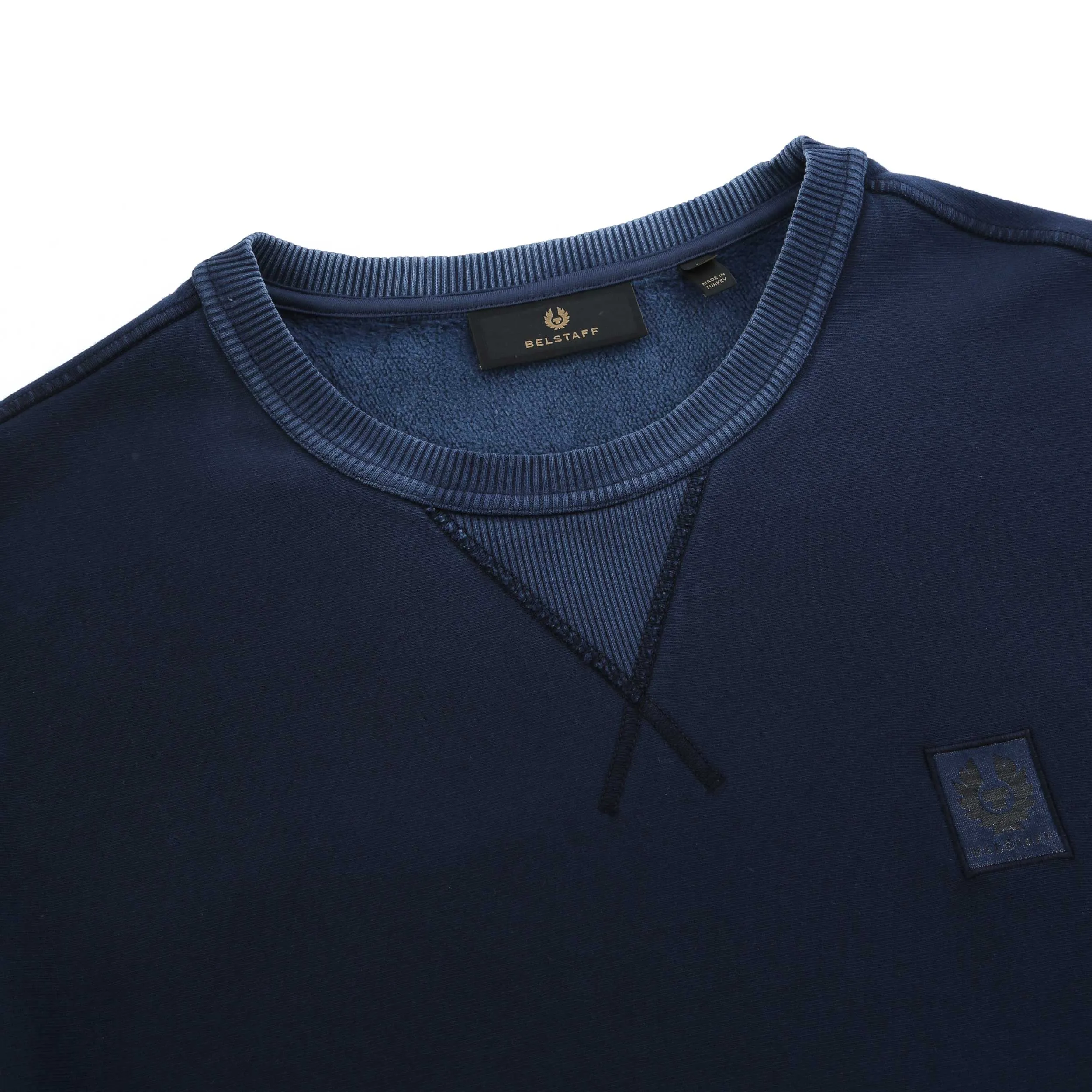 Belstaff Hockley Crewneck Sweat Top in Insignia Blue