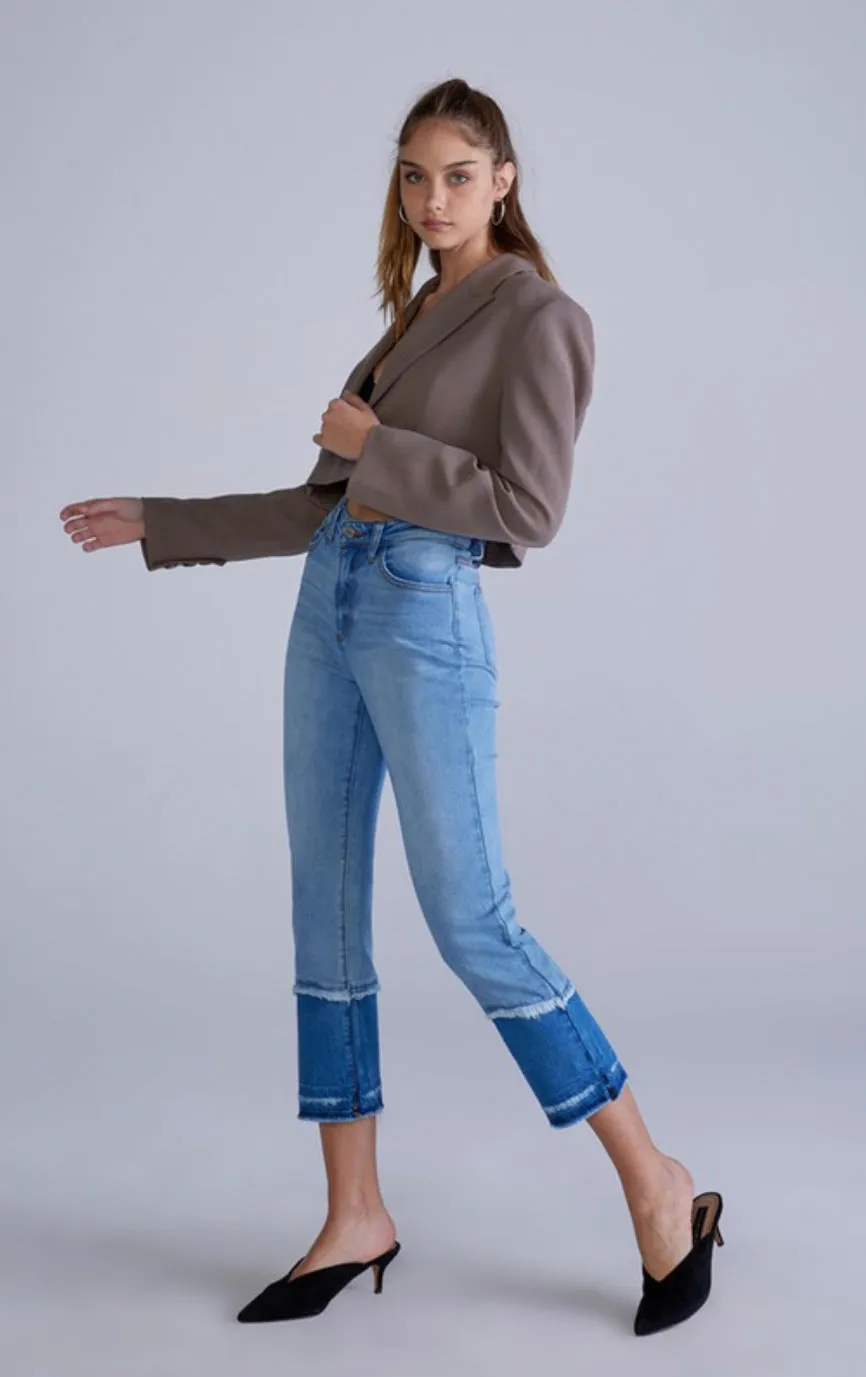 Ceros High Rise Crop Straight