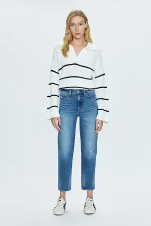 Charlie High Rise Straight Jean - Canal Vintage