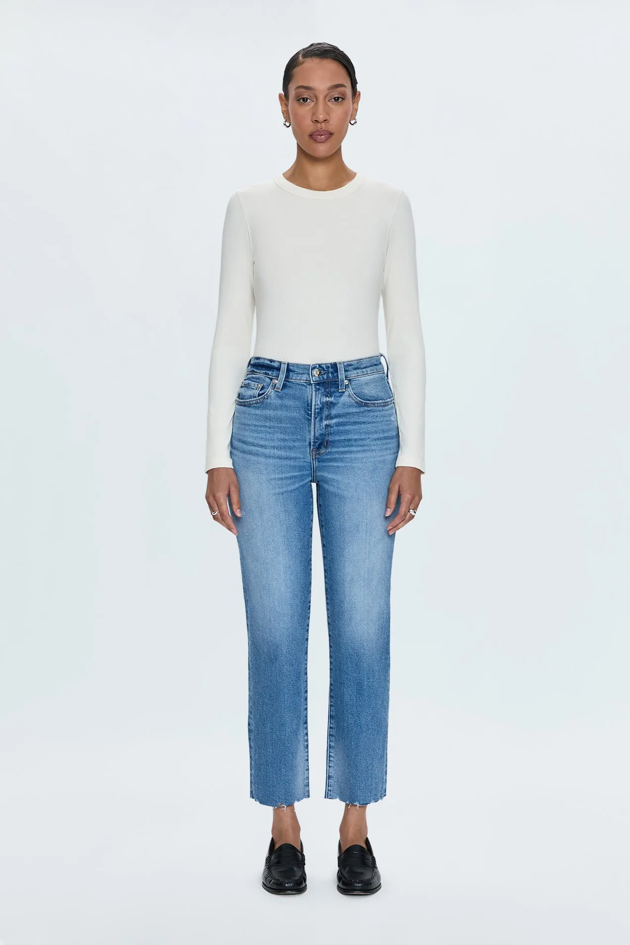 Charlie High Rise Straight Jean - Rhythm Vintage