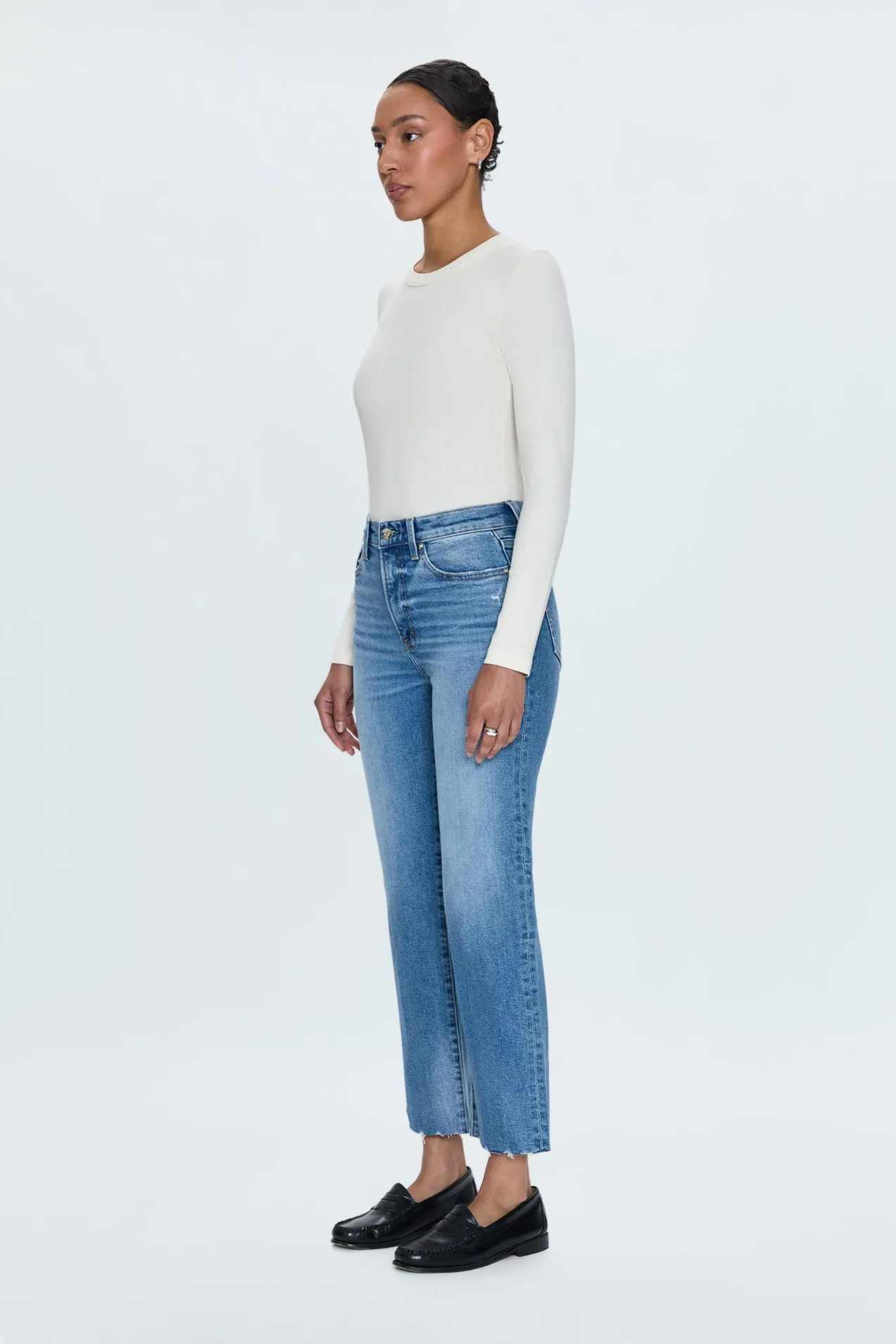 Charlie High Rise Straight Jean - Rhythm Vintage