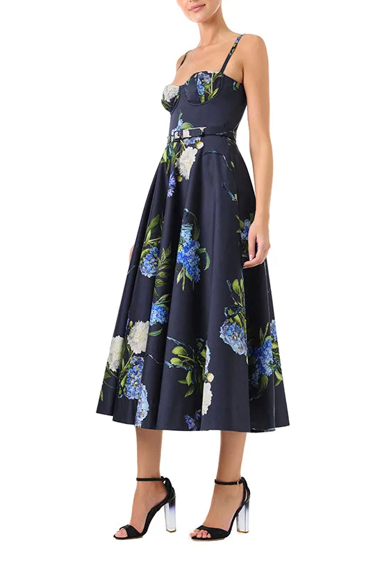 Corseted Floral Dress