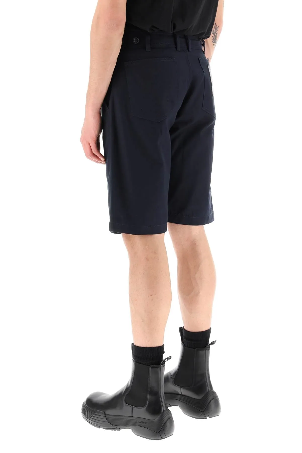 cotton canvas shorts