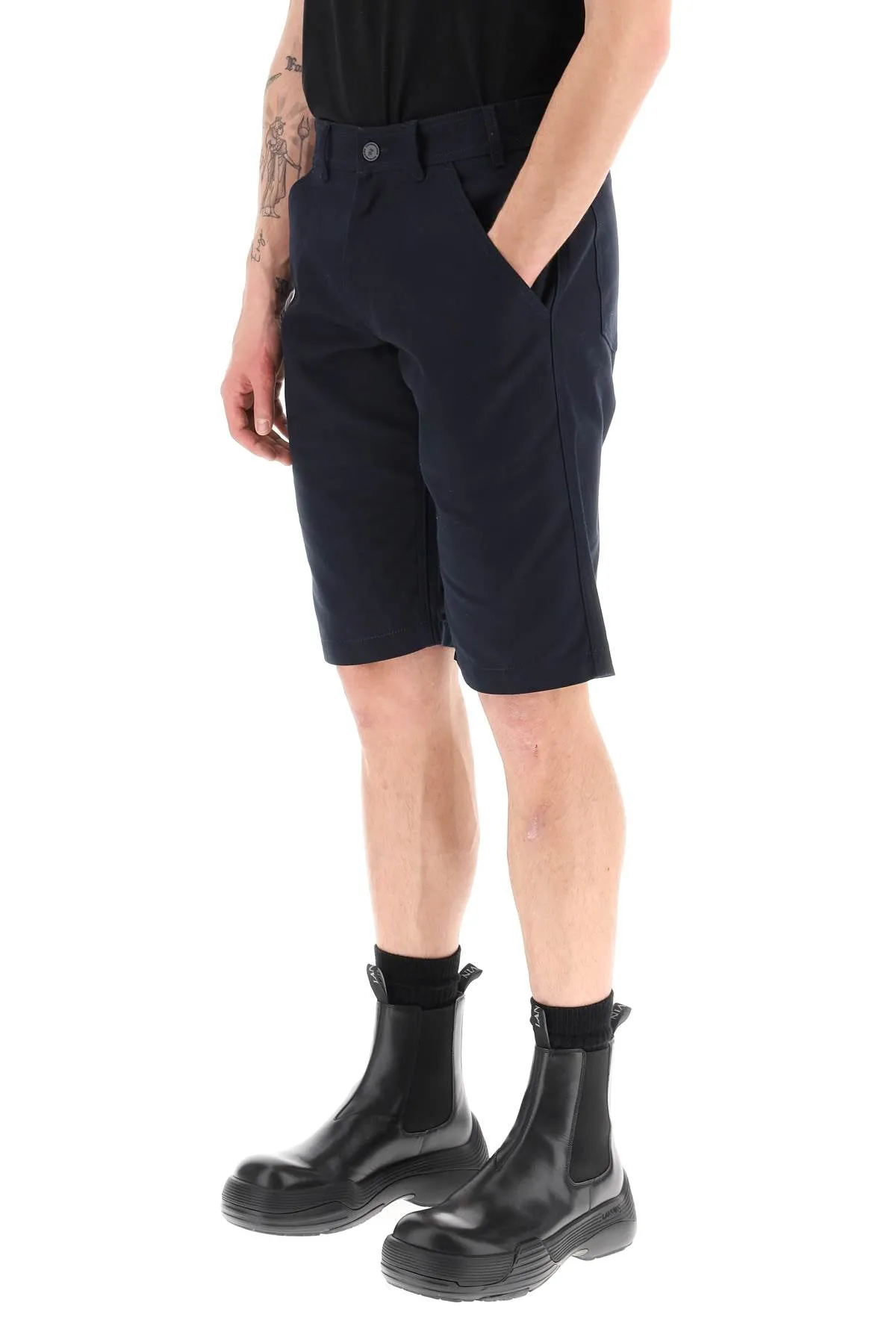 cotton canvas shorts