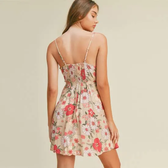 Desert Crochet Trim Cami Dress