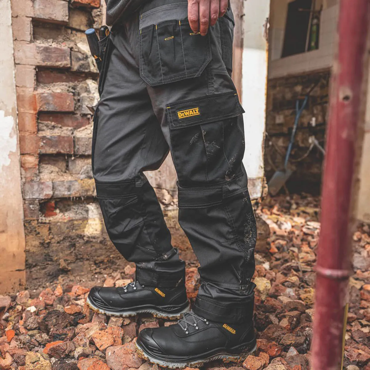 DeWalt Albany Work Trousers Black 34" W 29" L