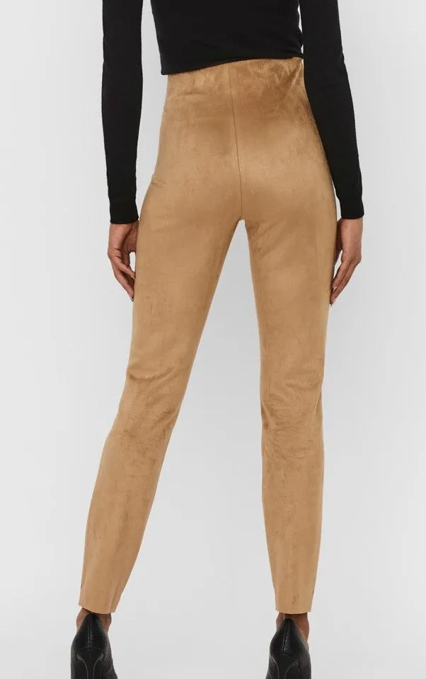 Dinna Faux Suede Leggings Tigers Eye