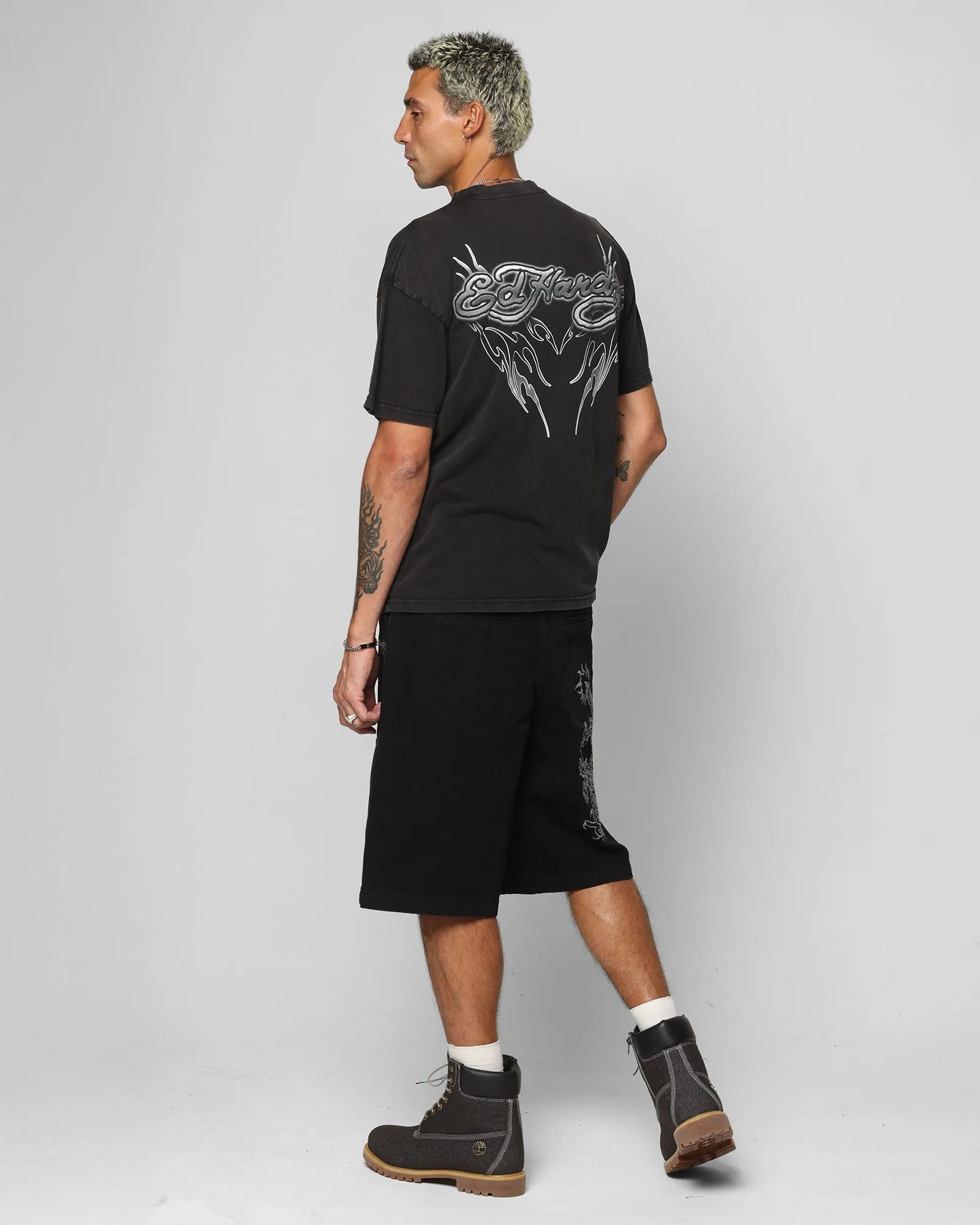 Ed Hardy Tribal T-Shirt Black