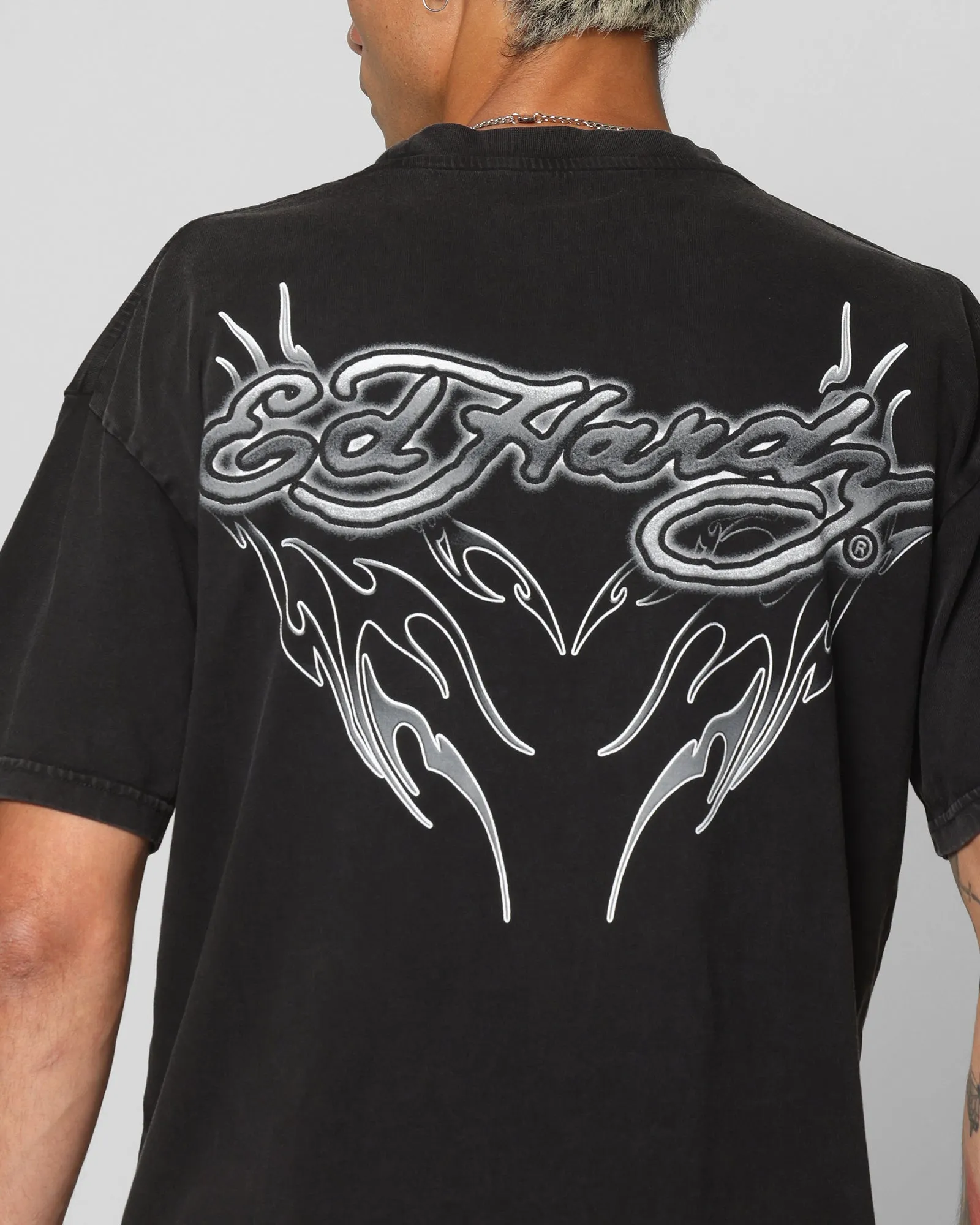 Ed Hardy Tribal T-Shirt Black