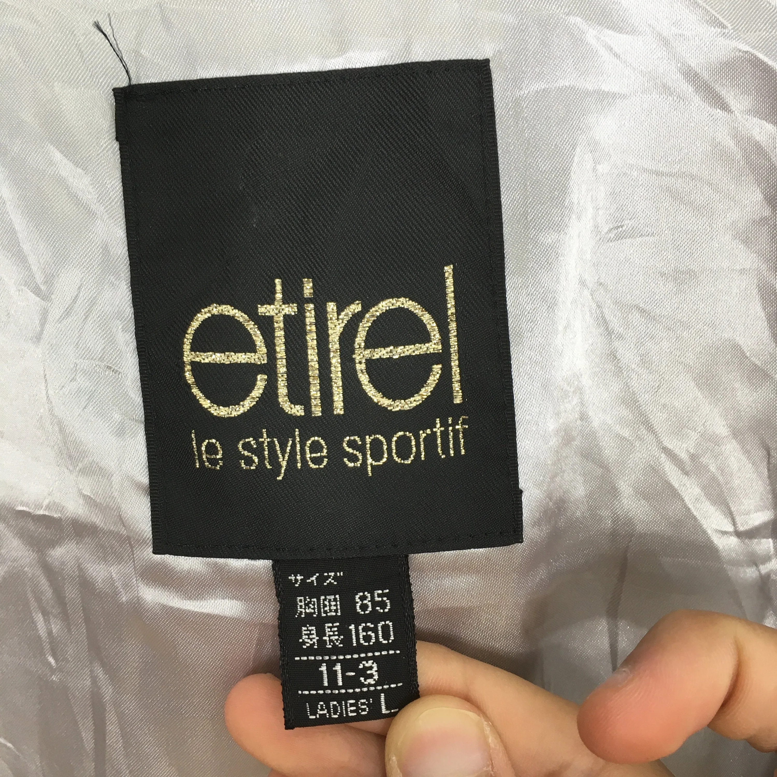 Etirel Ski Bomber Floral Art Pattern Jacket Large