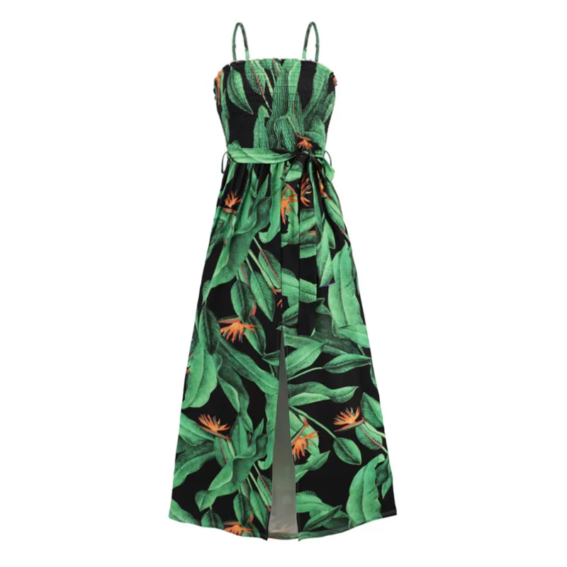 Fit and Flare Cocktail Dress in Green