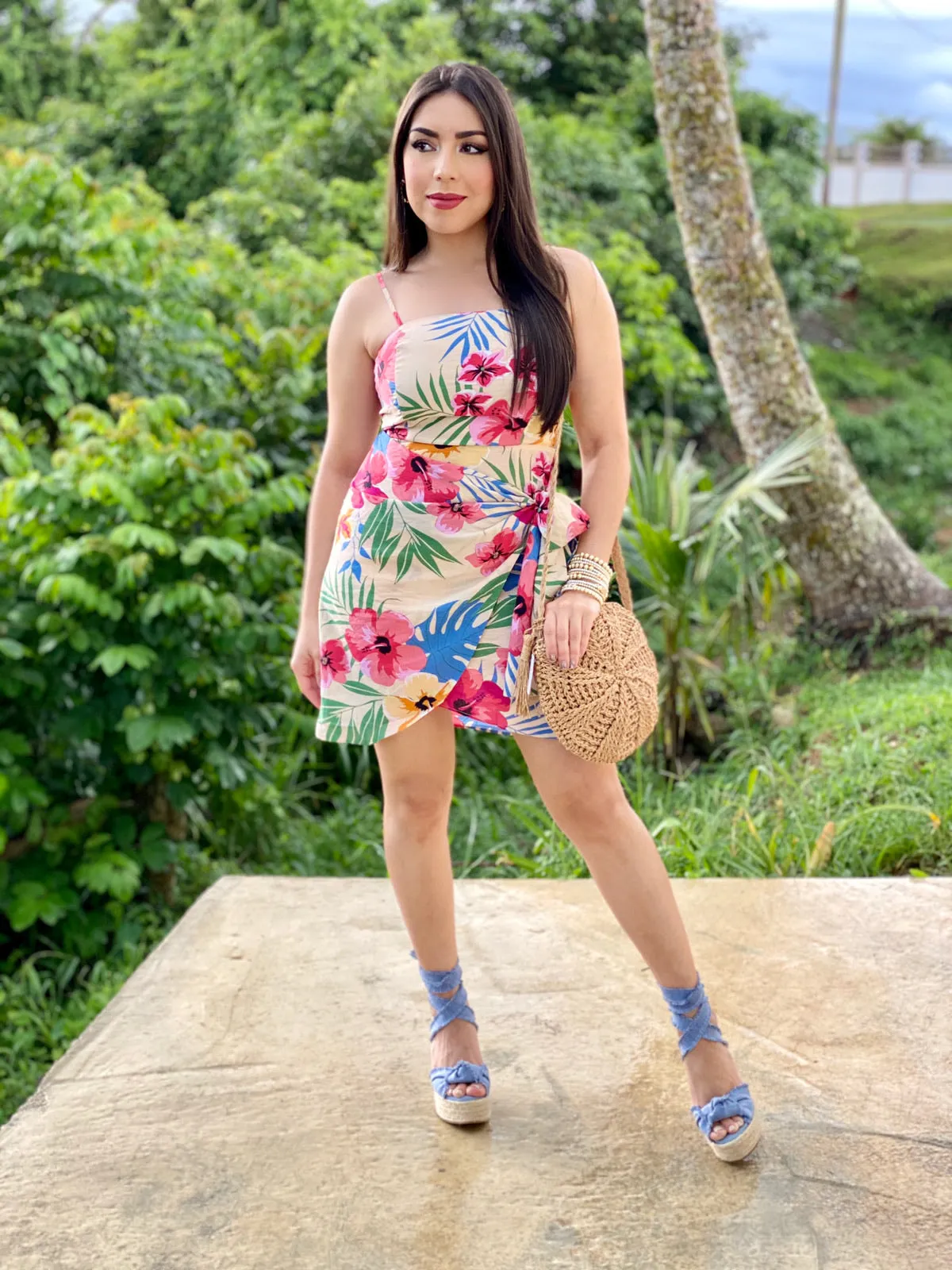 Floral Print Mini Dress