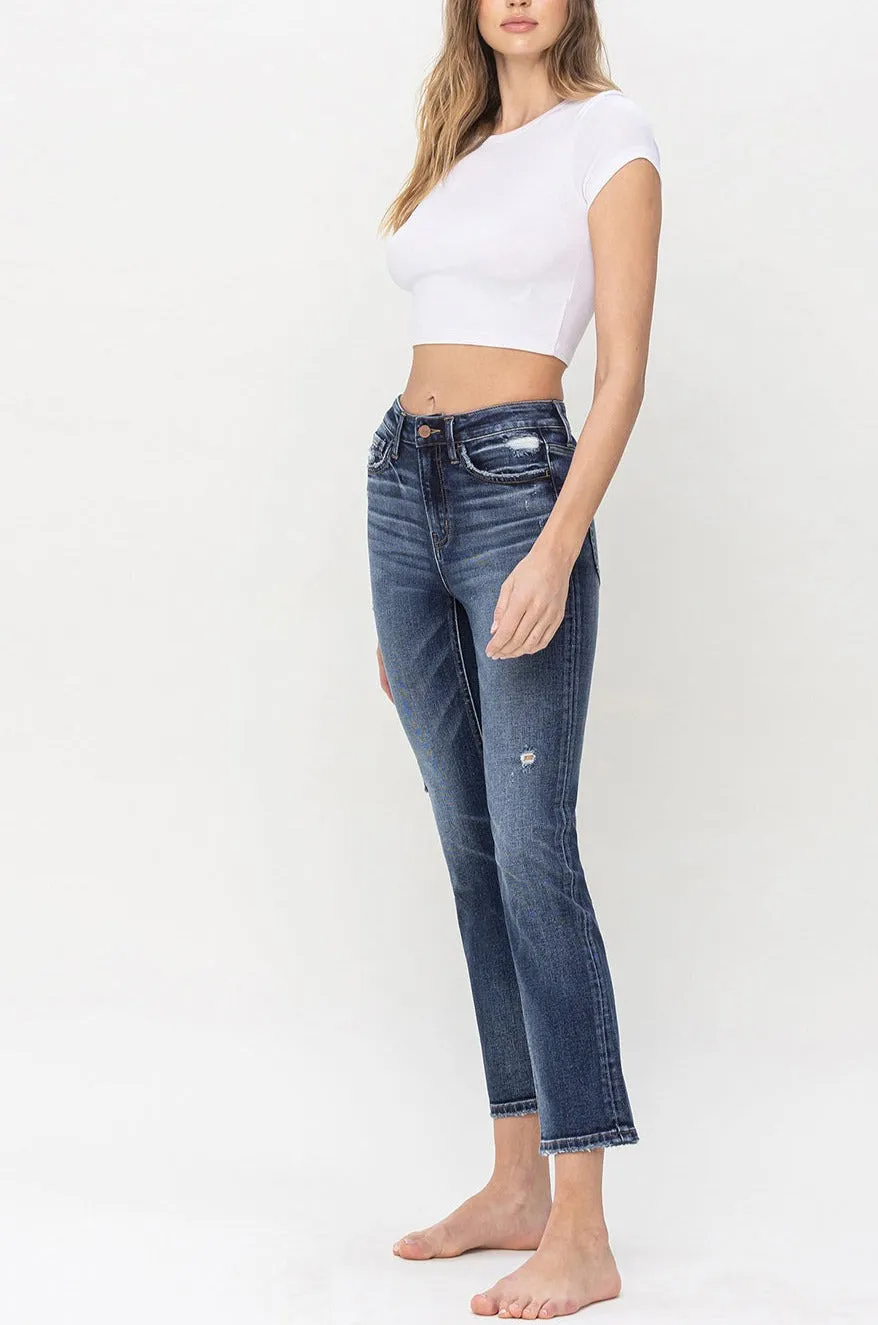 Flying Monkey - Benefactor - High Rise Ankle Slim Straight Jeans - F5223