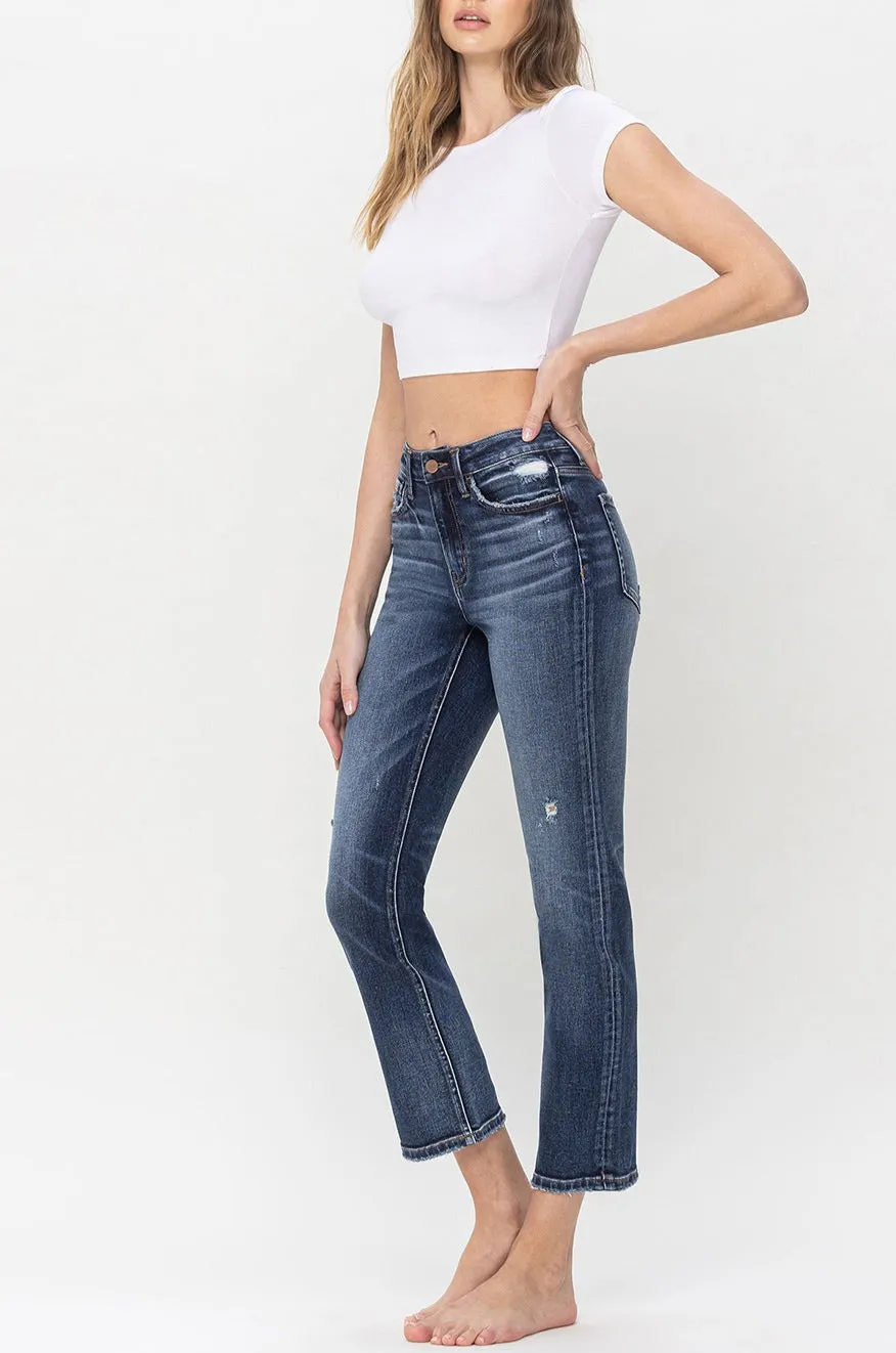 Flying Monkey - Benefactor - High Rise Ankle Slim Straight Jeans - F5223