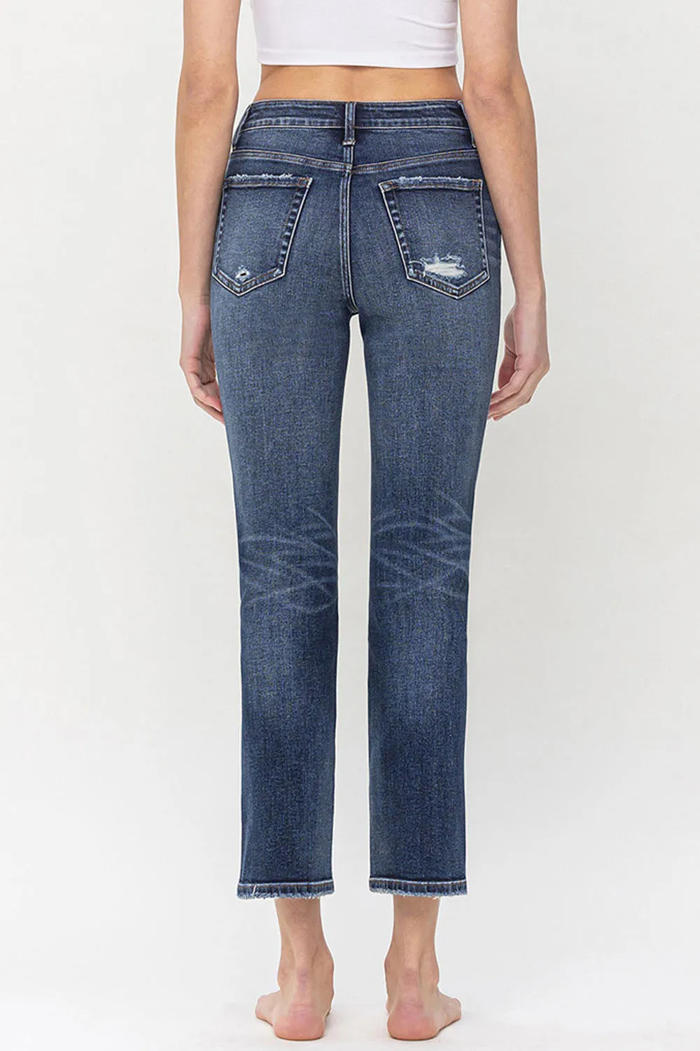 Flying Monkey - Benefactor - High Rise Ankle Slim Straight Jeans - F5223