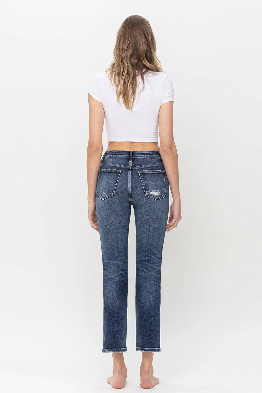 Flying Monkey - Benefactor - High Rise Ankle Slim Straight Jeans - F5223