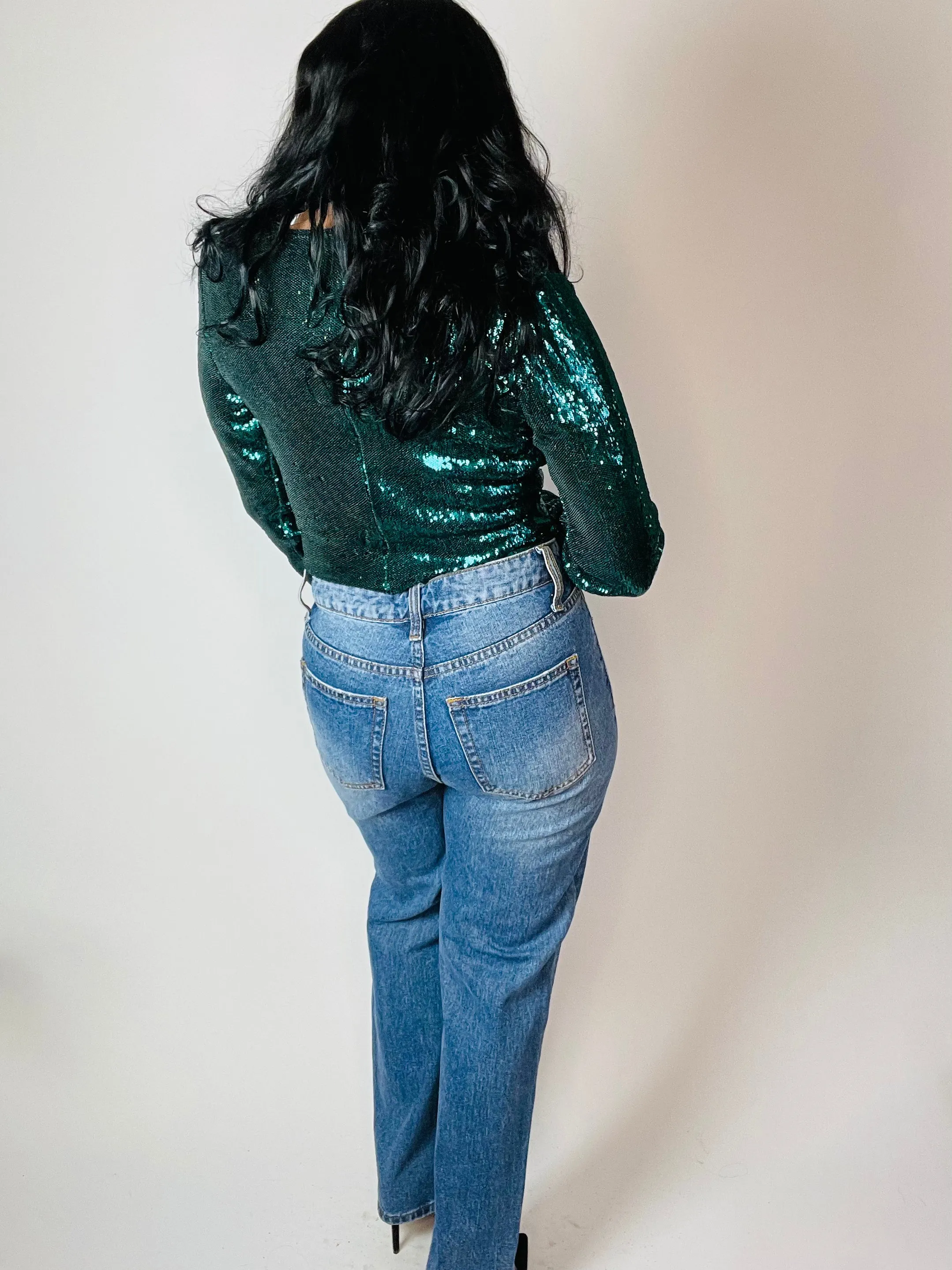 Foxy Straight Leg Distressed Jeans