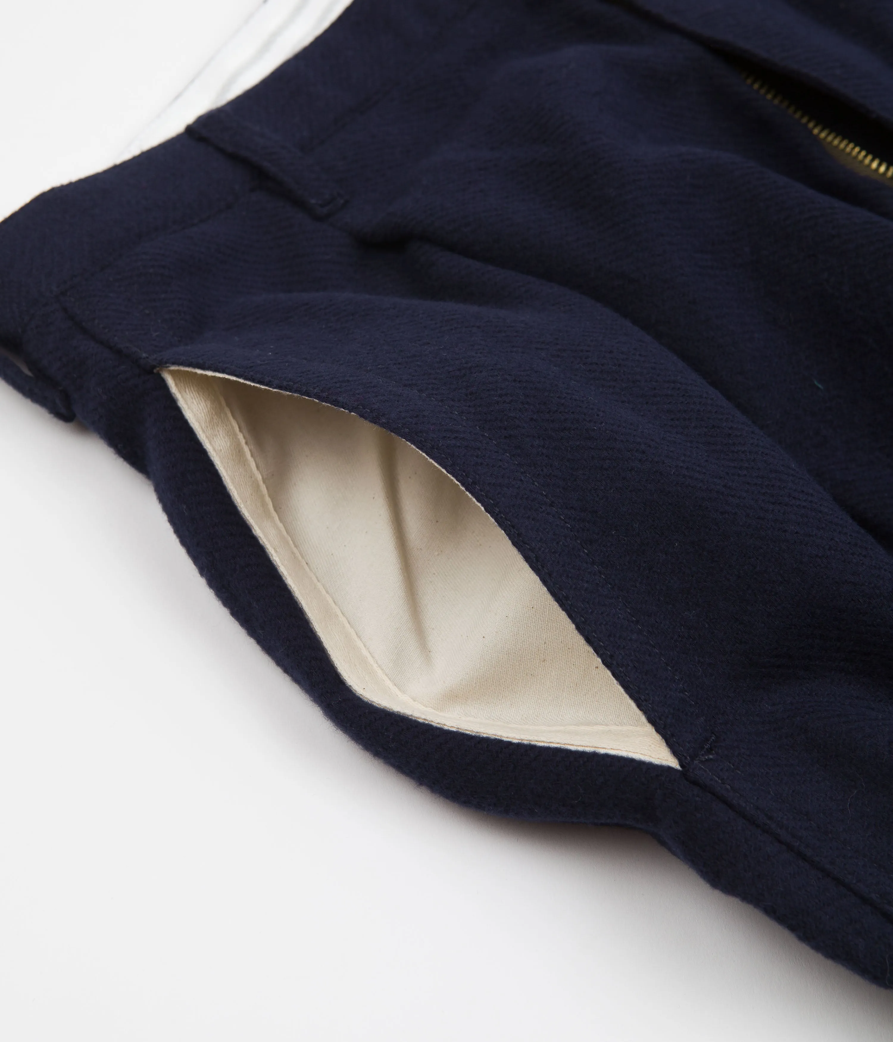 Garbstore Duster Pleated Pants - Navy