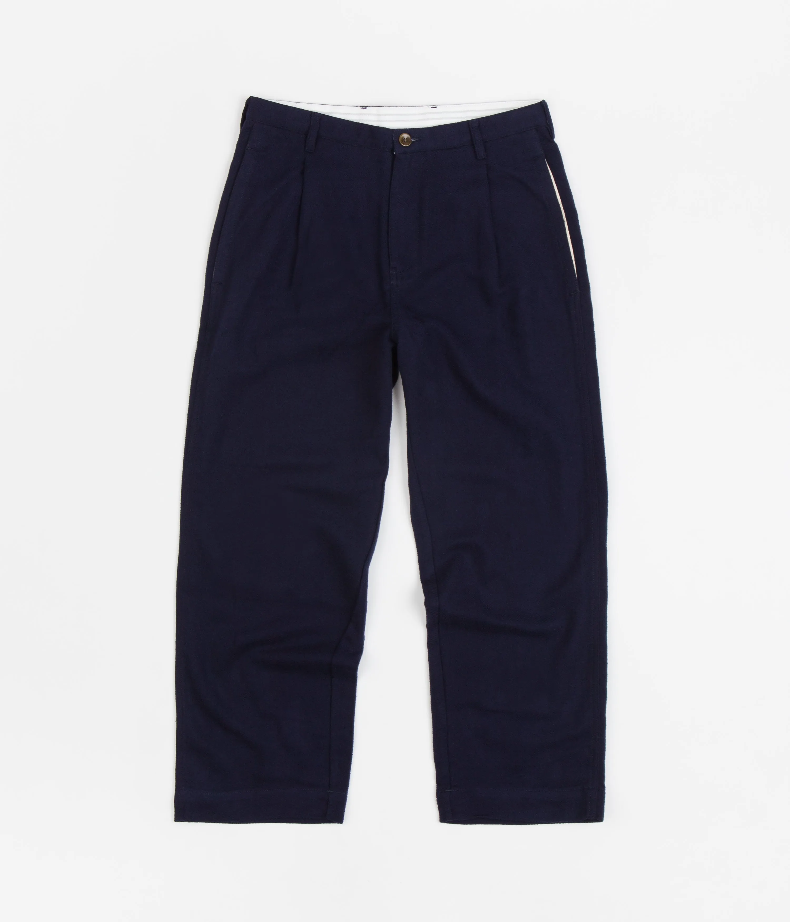 Garbstore Duster Pleated Pants - Navy
