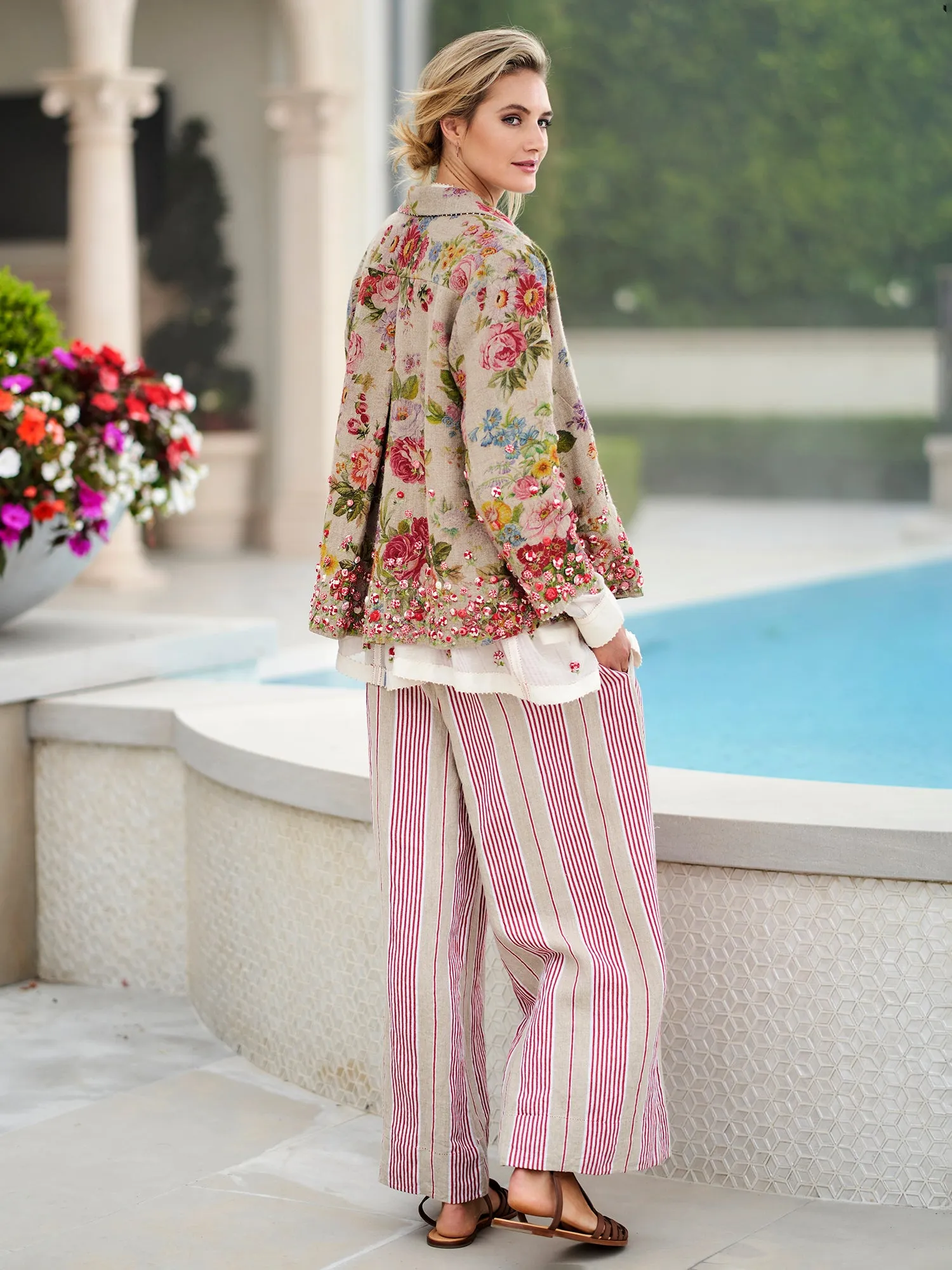 Gesine Stripe Linen Pant