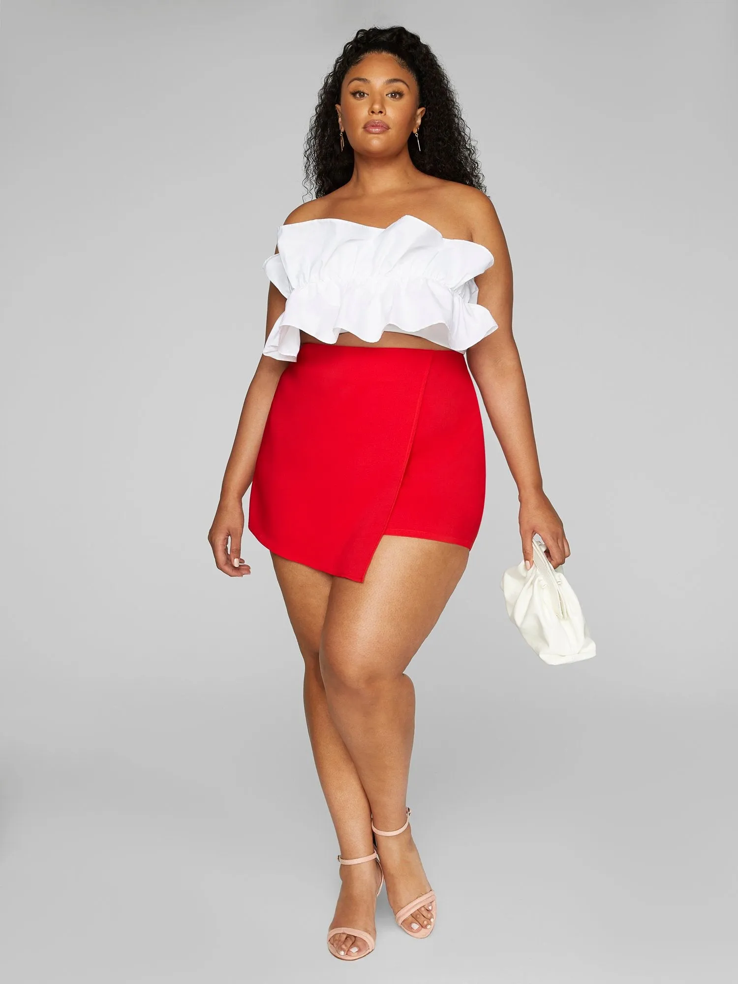 Gianna Strapless Ruffle Top
