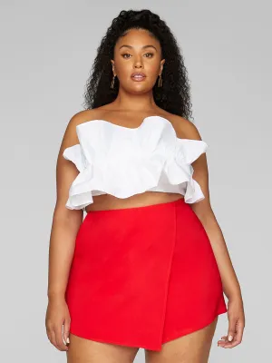 Gianna Strapless Ruffle Top