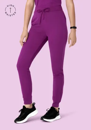 High Waisted Joggers Dark Orchid