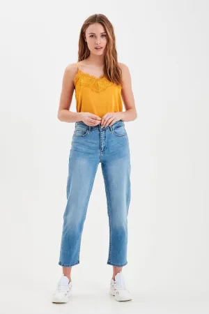 ICHI Twiggy Raven Jeans - Light Blue