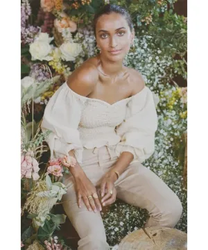 Jessie Jane Cropped Blouse Honey