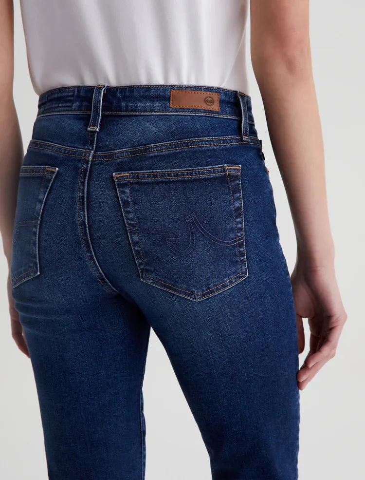 Mari Crop High Rise Slim Straight - Havana