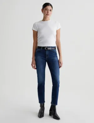 Mari Crop High Rise Slim Straight - Havana