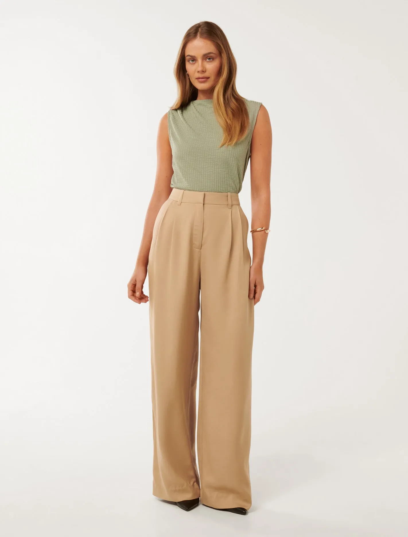 Mikayla Pleated Wide Leg Pants