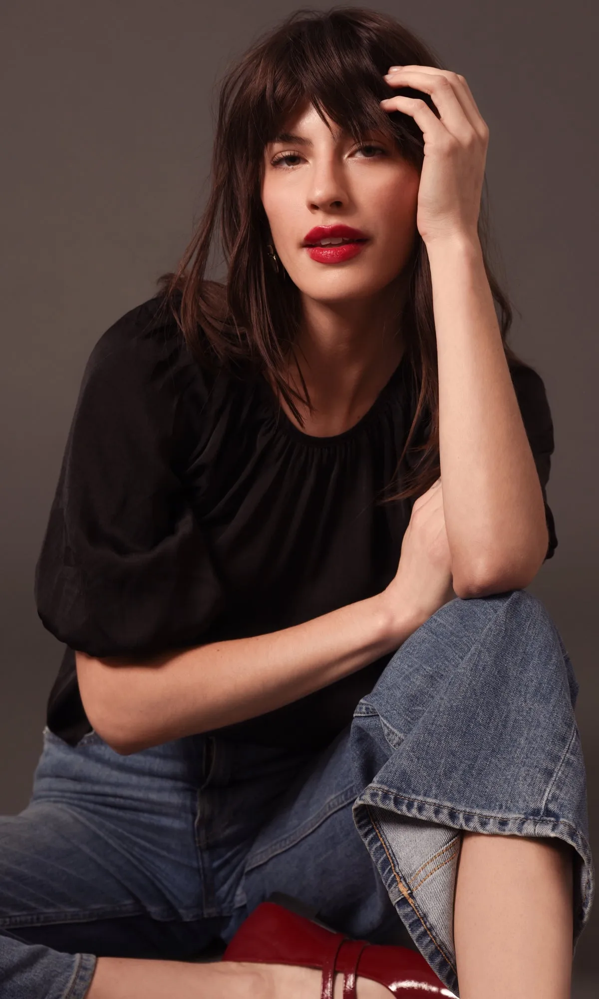 Nadia Balloon Sleeve Blouse