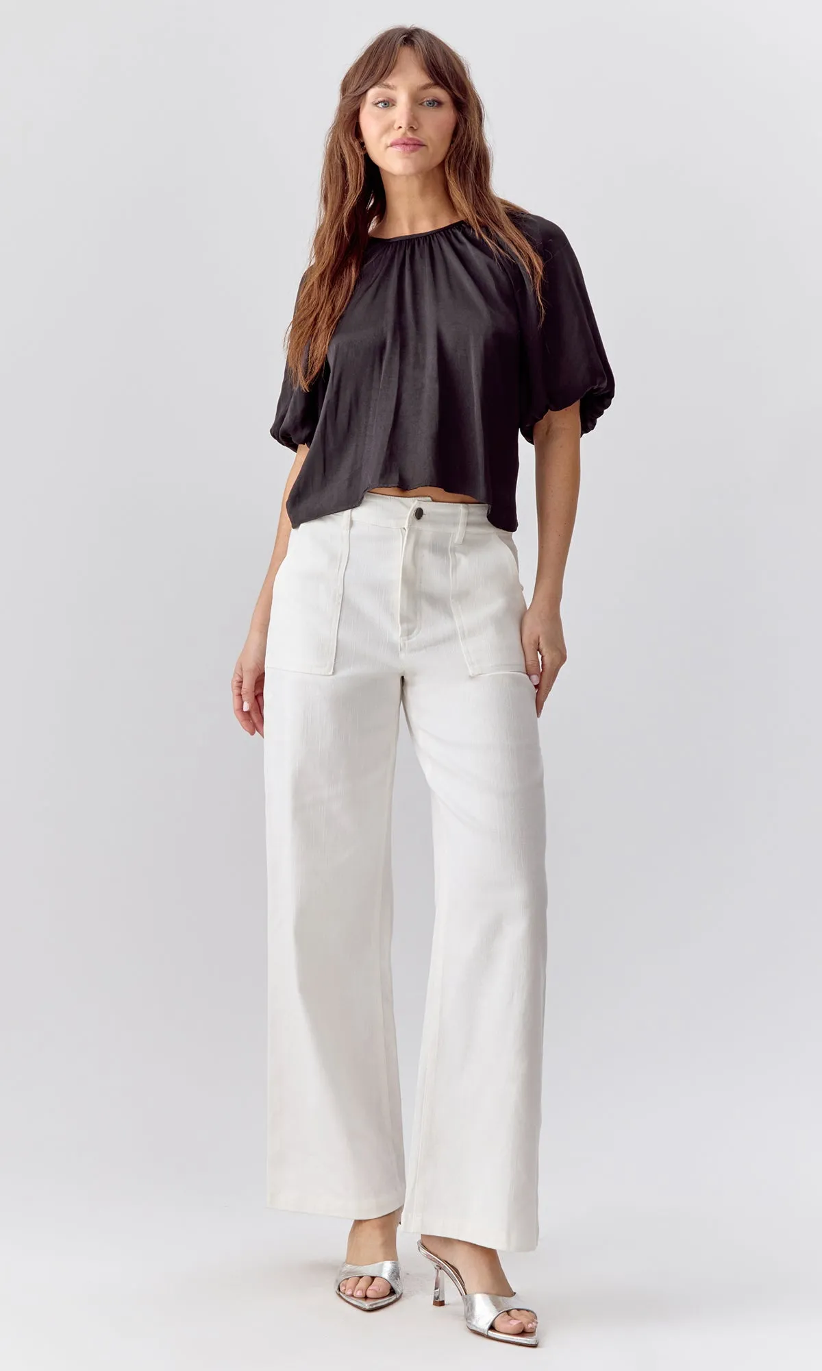 Nadia Balloon Sleeve Blouse