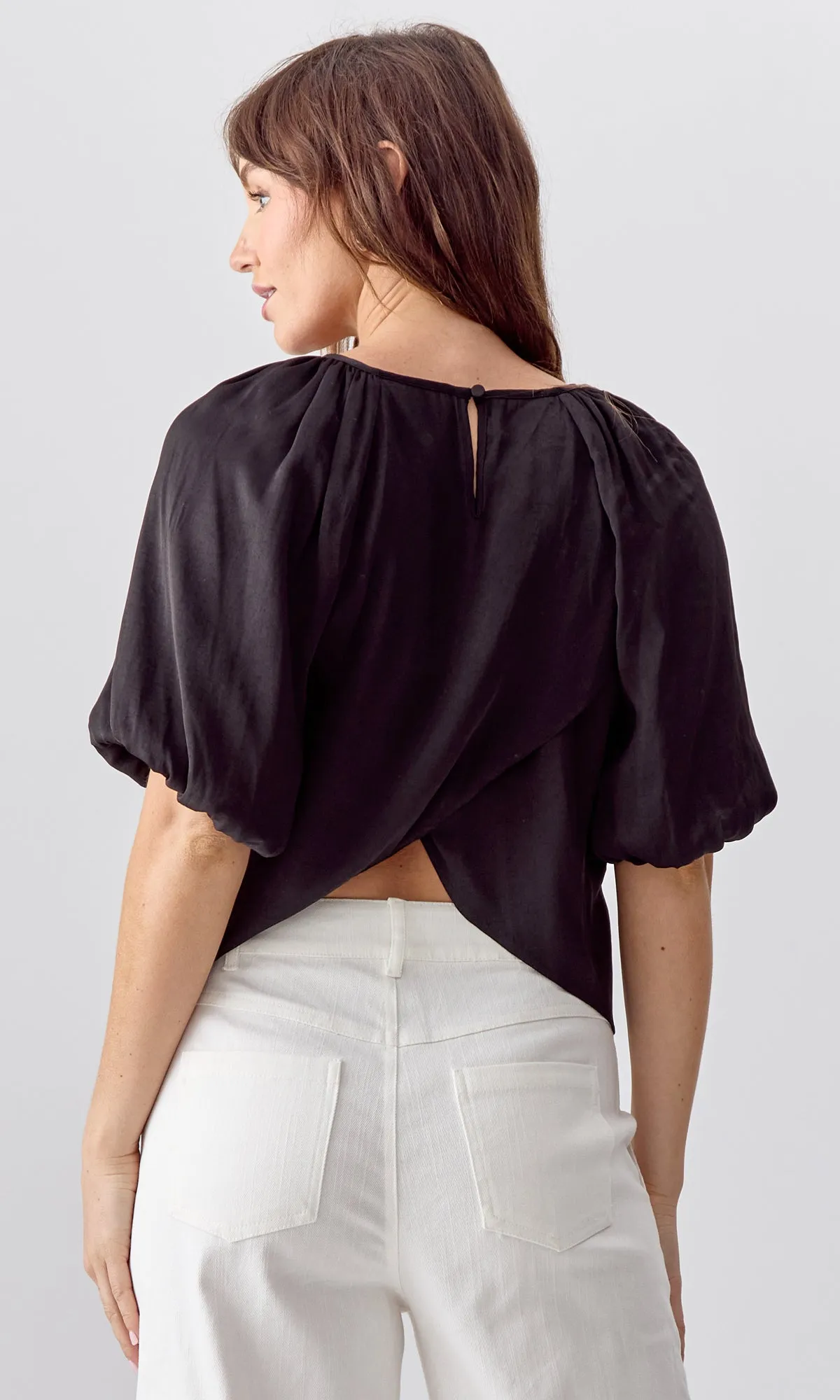 Nadia Balloon Sleeve Blouse