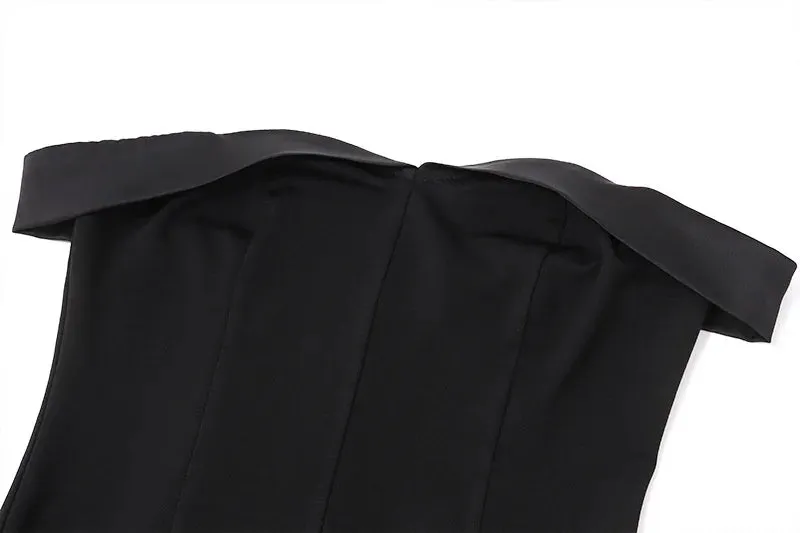 Off-Shoulder A-Line Stylish Mini Dress