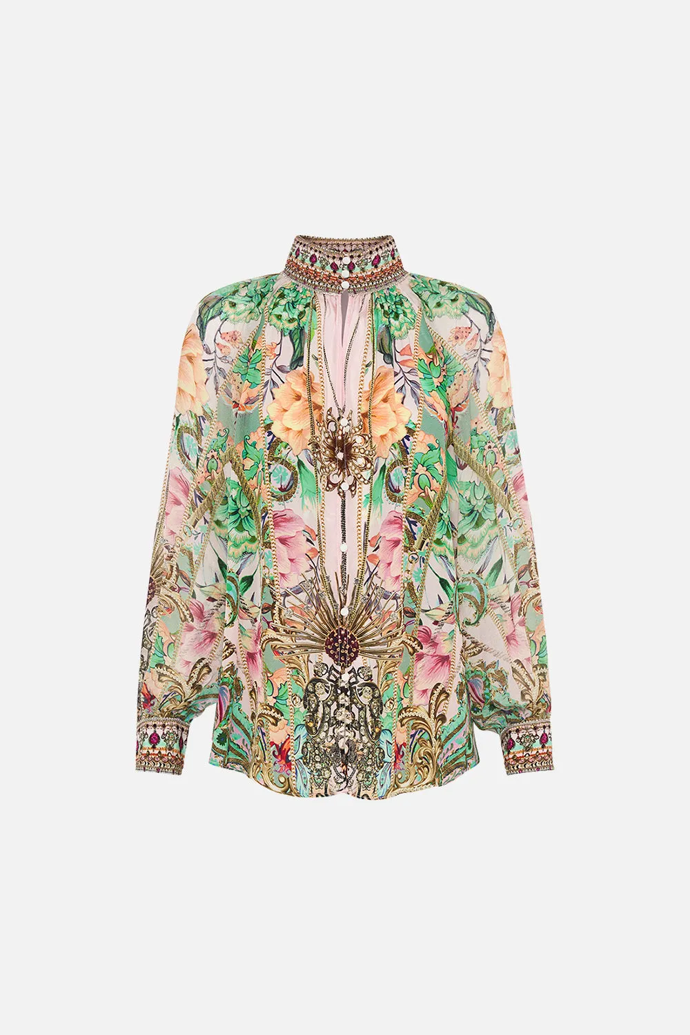 RAGLAN BUTTON UP SHIRT LOST CITY