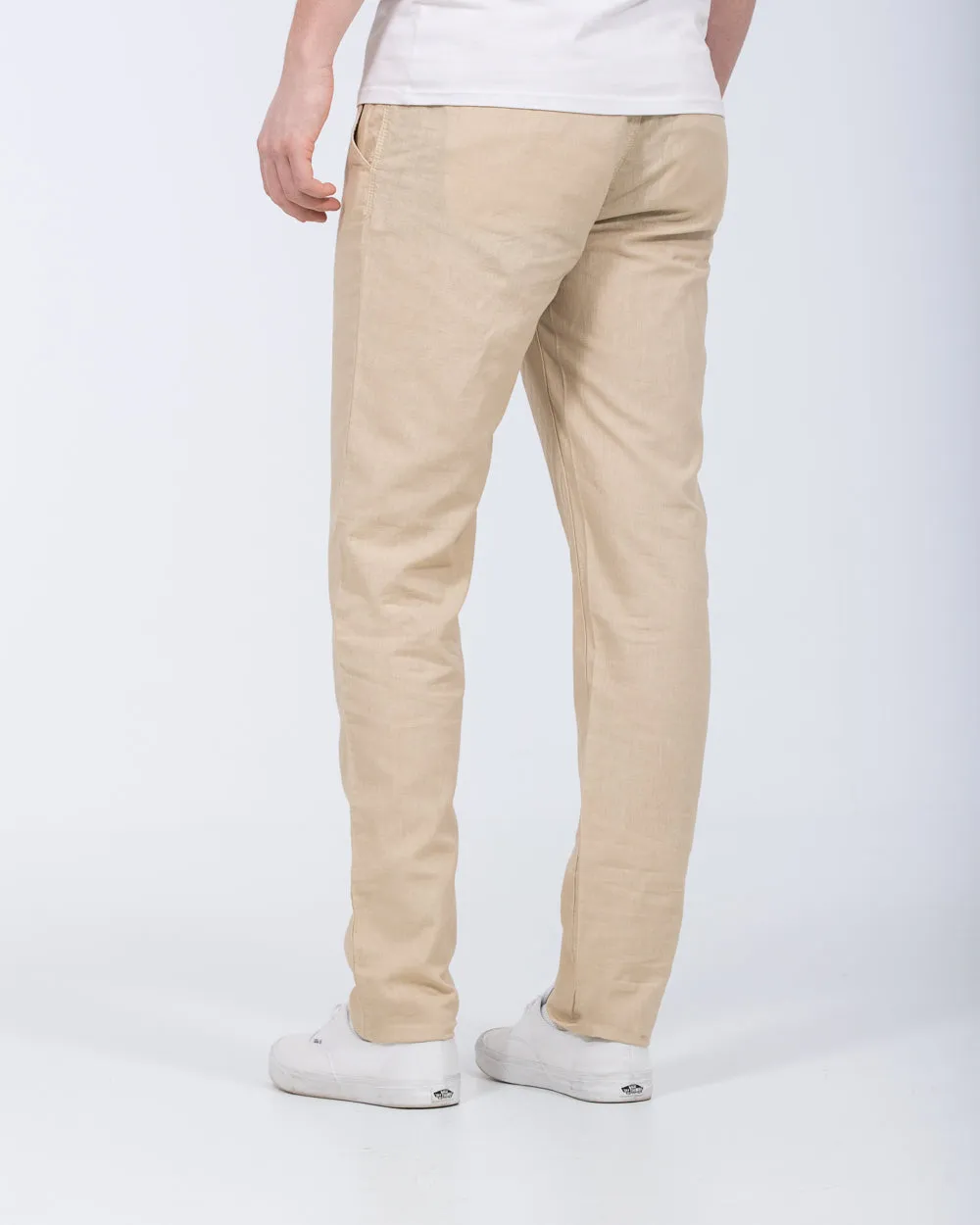 Redpoint Halifax Regular Fit Tall Linen Chinos (beige)