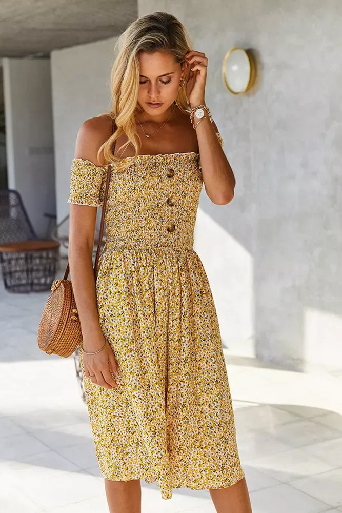 Rimella Floral Midi Dress