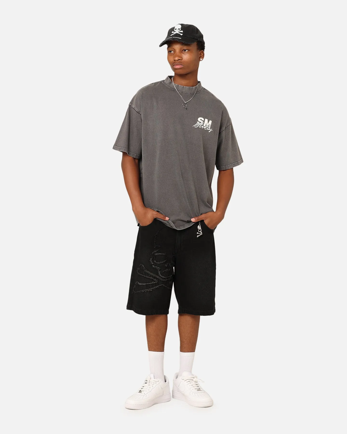 Saint Morta Saint Studios T-Shirt Washed Charcoal