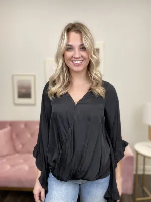 Satin Love Long Sleeve Top * Final Sale*