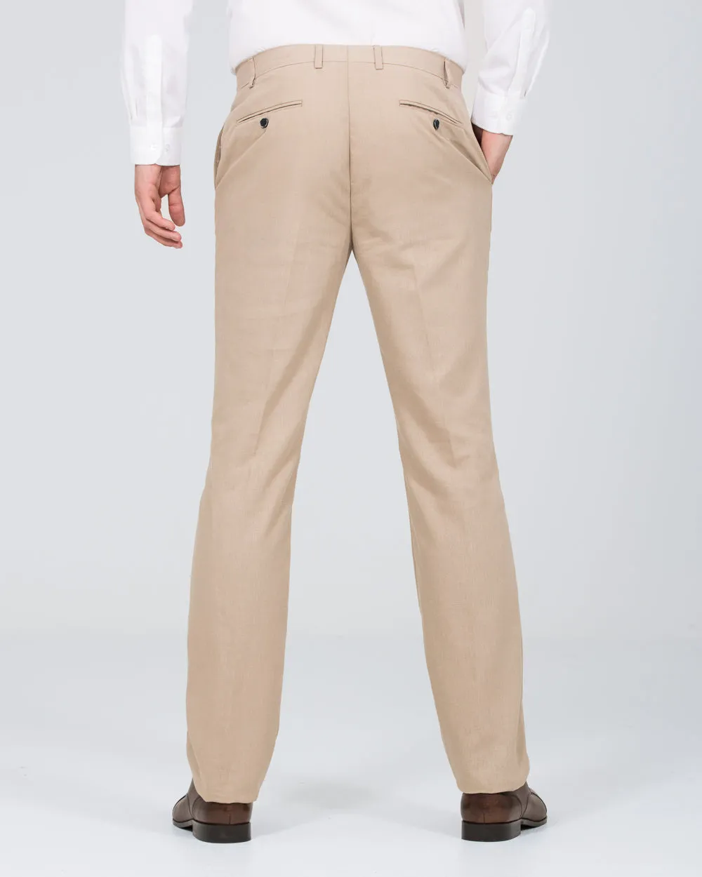 Skopes Tuscany Slim Fit Tall Linen Blend Suit (stone)