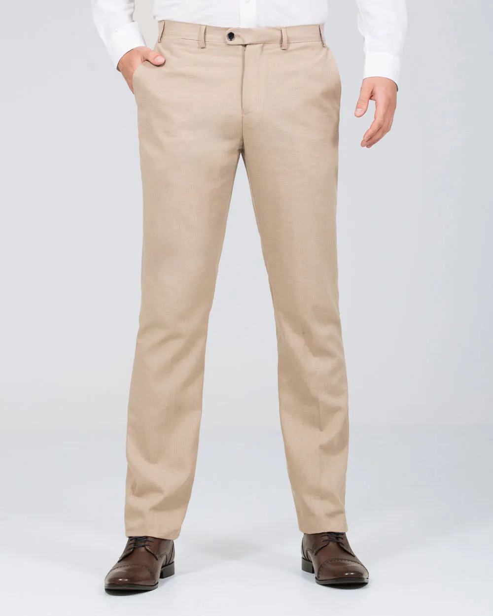 Skopes Tuscany Slim Fit Tall Linen Blend Suit (stone)
