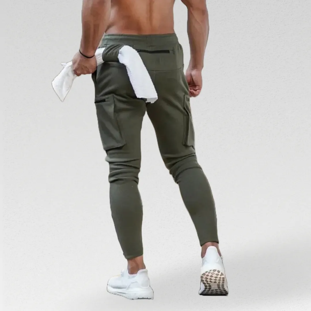 SLIM FIT CARGO SWEATPANTS