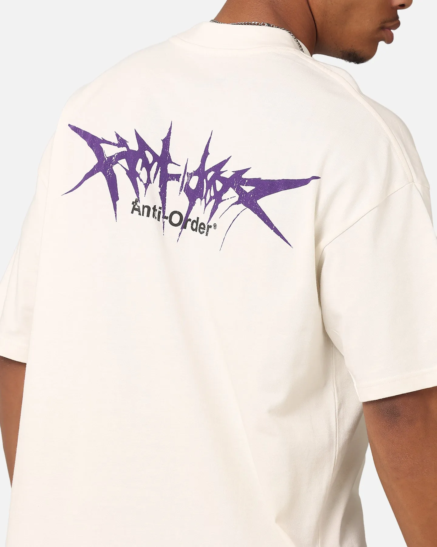 The Anti Order Metal Mock Neck T-Shirt Off White