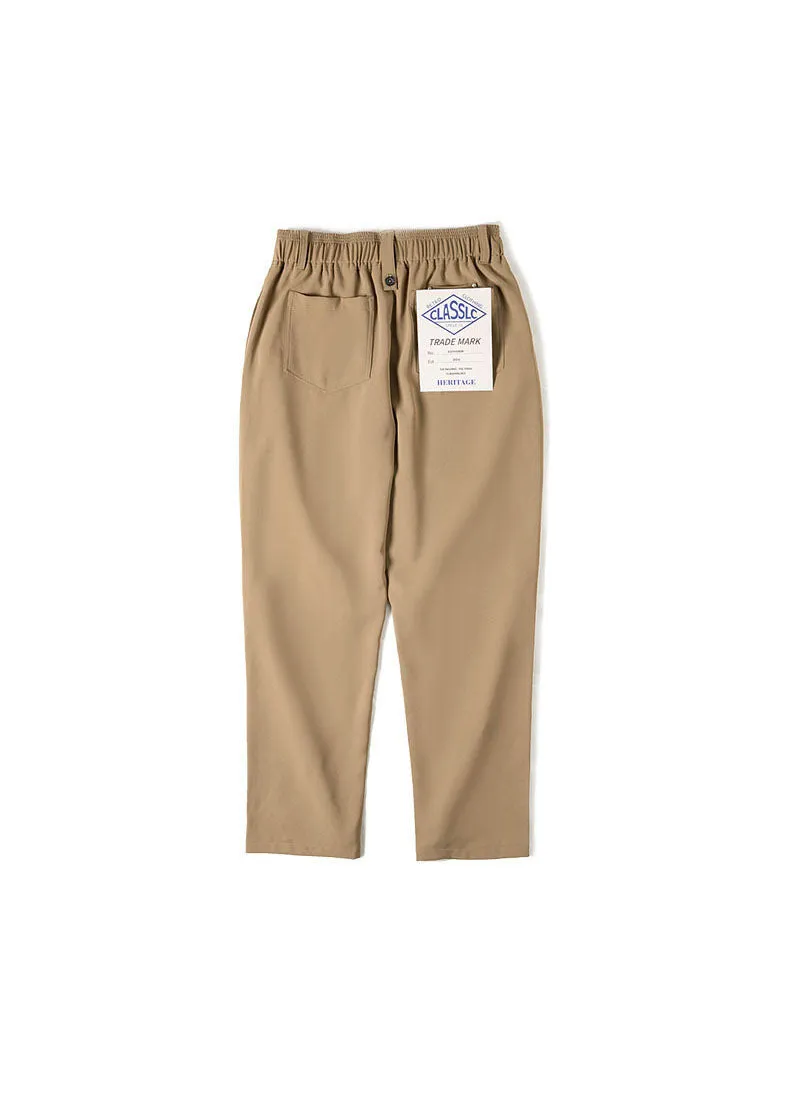 Tooling Casual Anti-Wrinkle Elastic-Waist Straight Men's Trousers